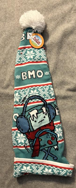 Adventure Time BMO Fair Isle Long Santa Hat | Hot Topic display picture 3
