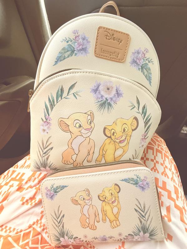 Loungefly Disney  Lion King Simba & Nala Floral Mini Backpack,Wallet,Mirror&PEN! Loungefly Disney The Lion King Simba & Nala Floral Mini  main image 4