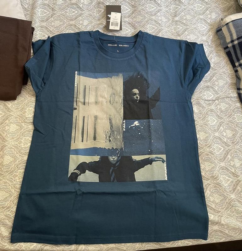 Billie Eilish Hit Me Hard And Soft Blue Two-Sided T-Shirt