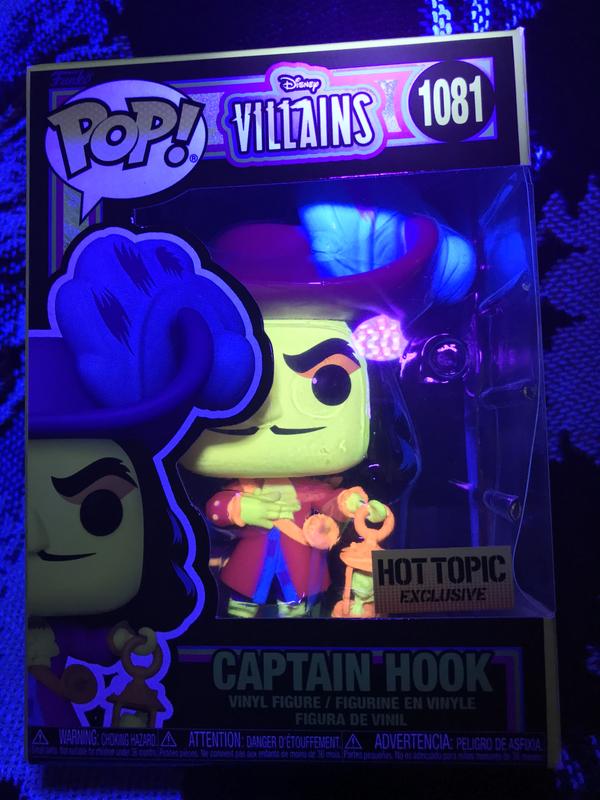 Disney Villains Pop! Captain Hook (Blacklight) Vinyl Figure Hot