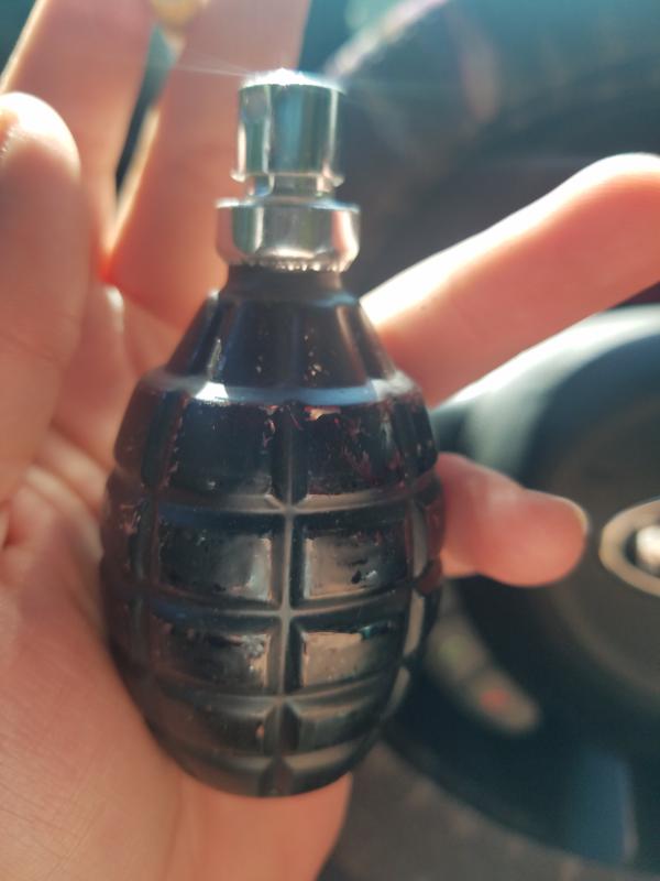 Men's cologne shaped like best sale a grenade