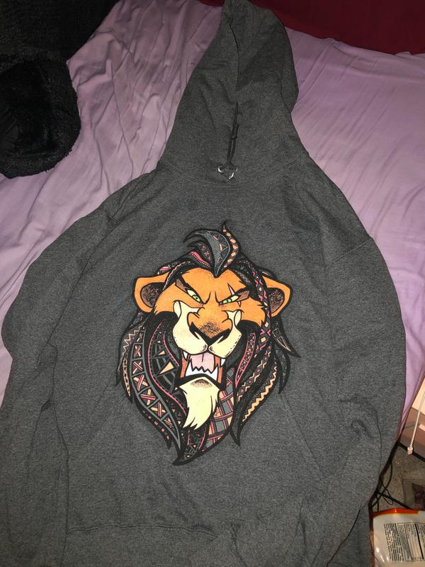 Hotsell Disney The Lion King Scar Life's Not Fair Portrait Pullover Hoodie