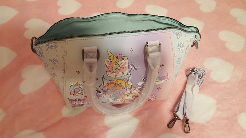 Loungefly Hello Kitty and Friends Pastel Unicorn Satchel Bag Pouch and Magnet purchases