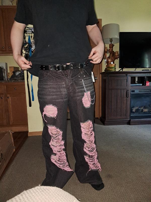 [ROUGHNECK] Destroyed Wide Pants /追跡付 ROUGHNECK] Destroyed Wide Pants /追跡付 (ROUGHNECK/パンツ