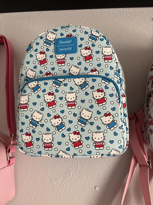 Sanrio Hello Kitty & Daniel Loungefly Backpack - Light Blue and Red Loungefly Hello Kitty And Dear Daniel Allover Print Mini  main image 4