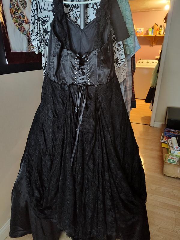 Black Lace Gothic Special Occasion Dress Plus Size Limited Edition