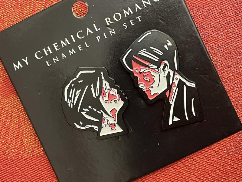 My Chemical authentic Romance Limited Edition Three Cheers Pin Set