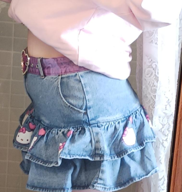 【AND MARY】Heart hip denim skirt S ANDMARY】Heart hip denim skirt