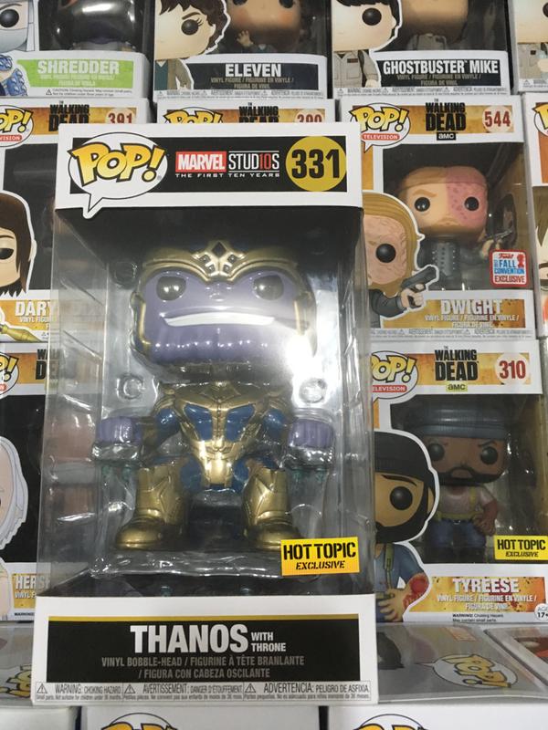 Funko Marvel Studios: The First 10 Years Pop! Thanos (With Throne) Vinyl  Bobble-Head Hot Topic Exclusive | Hot Topic