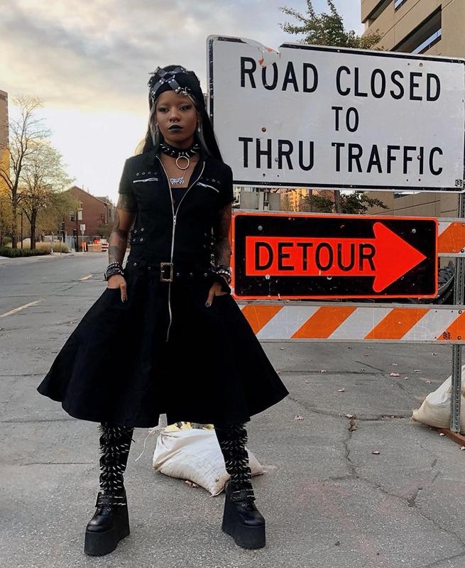 Hot topic shop bondage dress