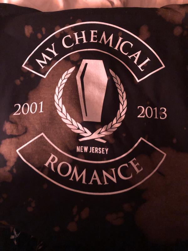 My chemical romance best sale coffin bleach washed hoodie