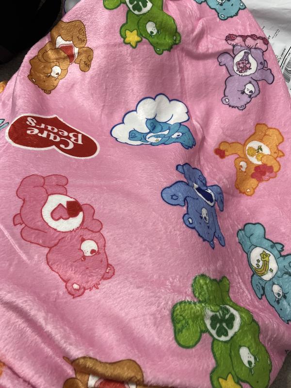 Care Bears Pink Throw Blanket Hot Topic