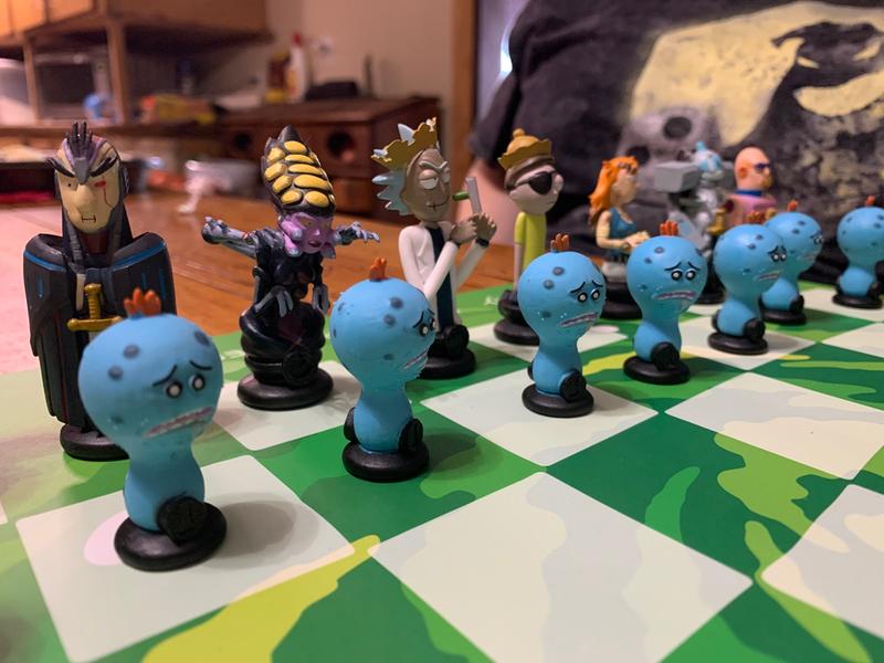 Rick and Morty Chess Set, The Op Board Game Showcase