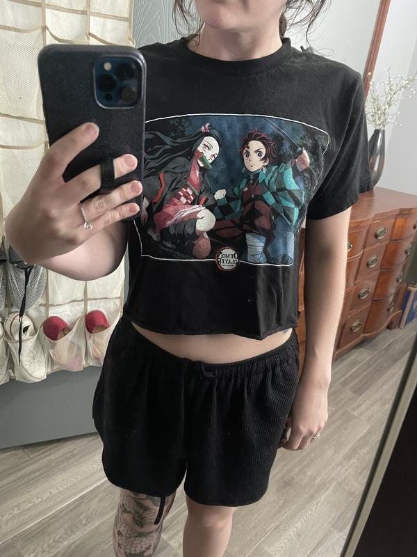 Demon Slayer: Kimetsu No Yaiba Kamado Siblings Crop Girls T-Shirt