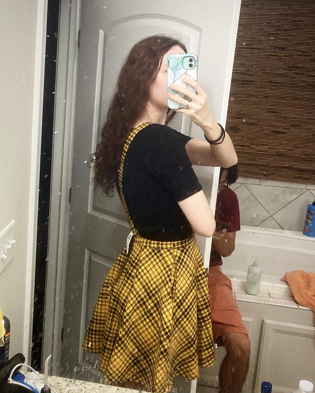 Harry Potter Hufflepuff Plaid Skirtall, PLAID  Hufflepuff outfit, Harry  potter outfits, Hogwarts outfits