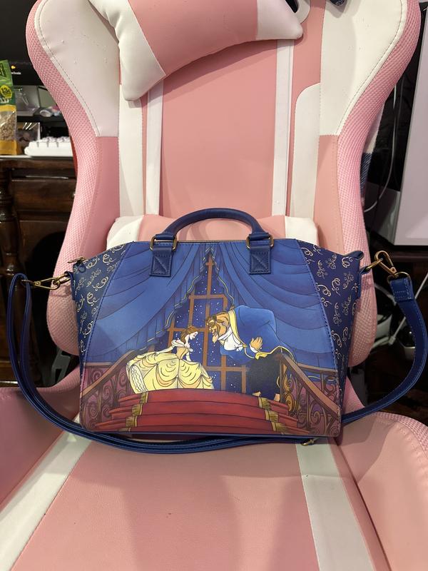 Loungefly Disney Beauty And The Beast Staircase Satchel Bag