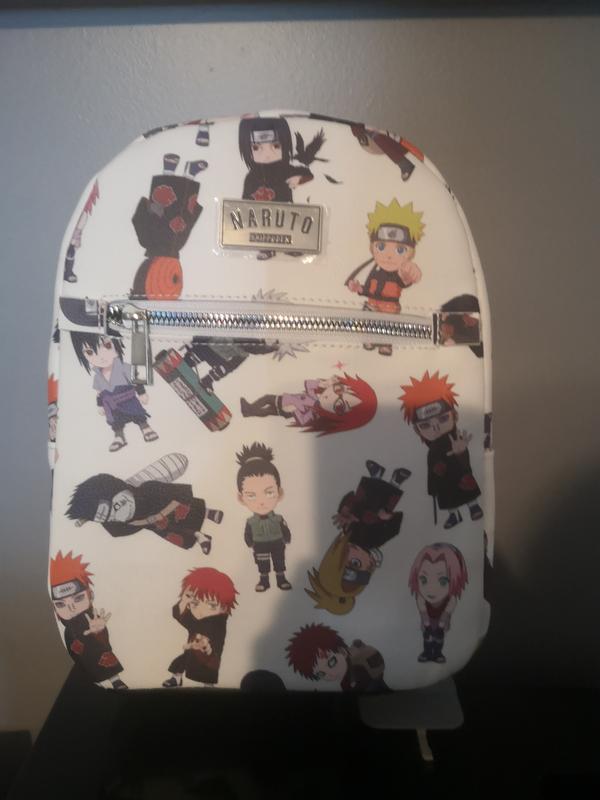 Naruto Shippuden Chibi Characters Mini Backpack & Tech Wallet Set  Bioworld NWT