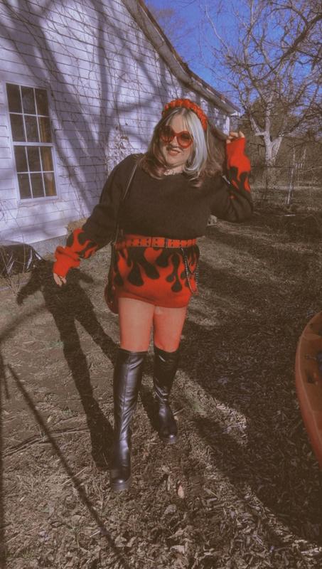 Red Flame Sweater | Hot Topic