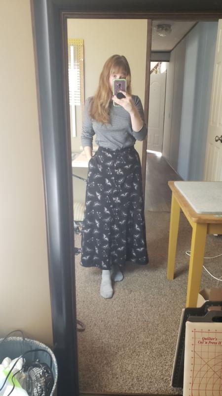 Black Moth Button Front Maxi Skirt