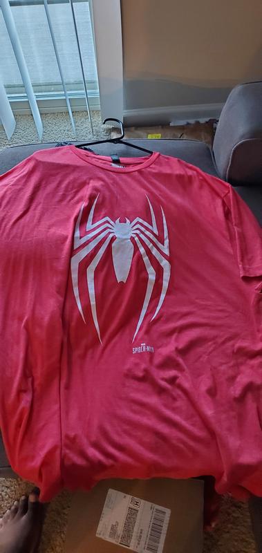 Maglietta Uomo Marvel Spiderman – Logo Ufficiale – Supereroe Avengers – T-Shirt In Cotone
