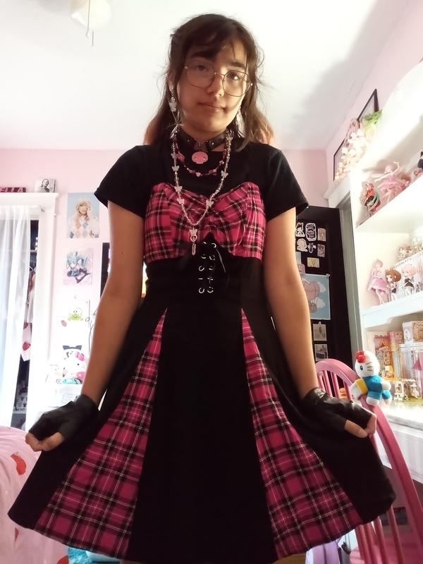 Hot topic outlet plaid dress