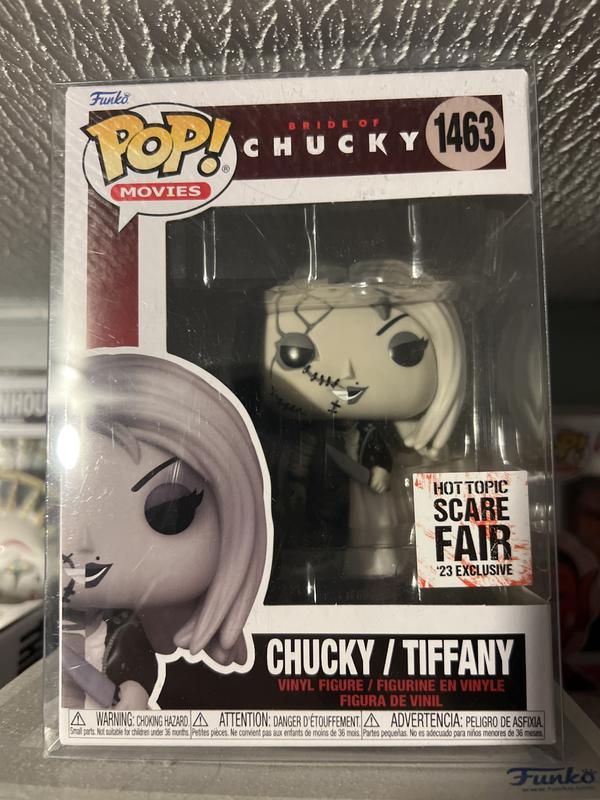 Funko Bride Of Chucky Pop Movies Chucky Tiffany Vinyl Figure 2023 HT Scare Fair Exclusive Hot Topic