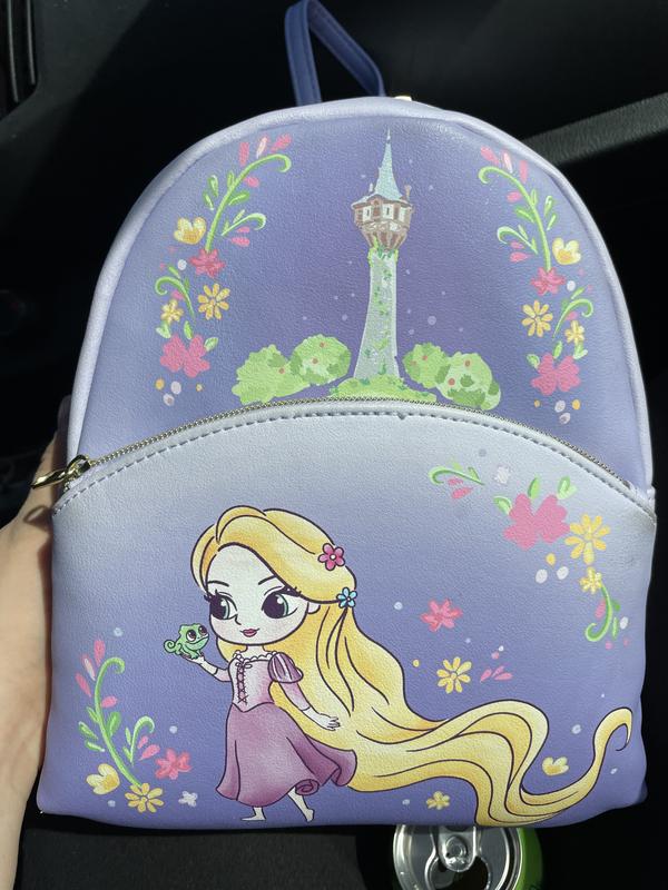 Loungefly Disney Tangled Chibi Rapunzel Mini Backpack & Flap Wallet Loungefly Rapunzel Chibi Purple Mini-Backpack & Matching  main image 4