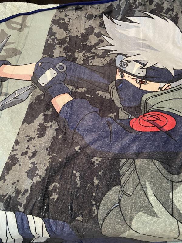 Naruto Shippuden Kakashi Jump Throw Blanket Hot Topic