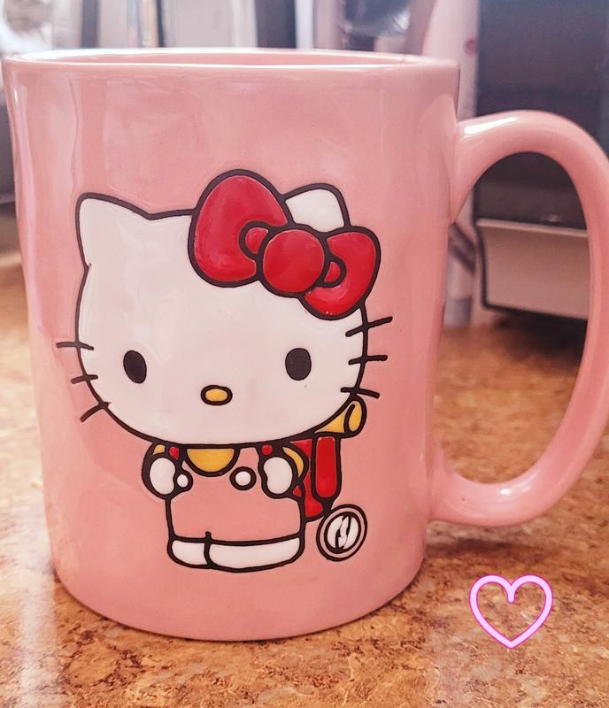 Kawaii Kitty Hot Cup, Hello Kitty Cup, Coffee Mug,travel Mug, Custom Mug,  HK Cup, 