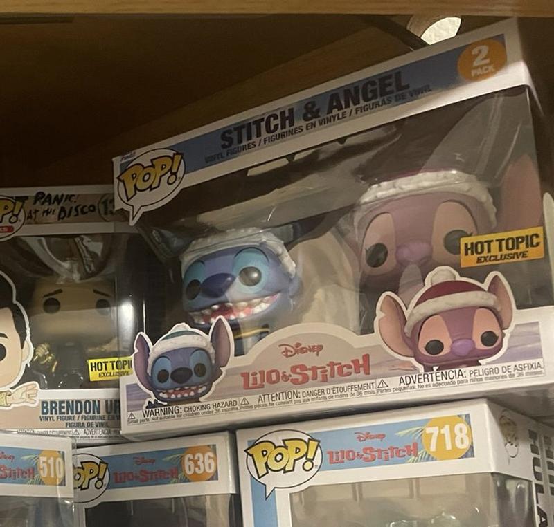 Figurine Pop Stitch & Angel Holidays (Disney) pas cher