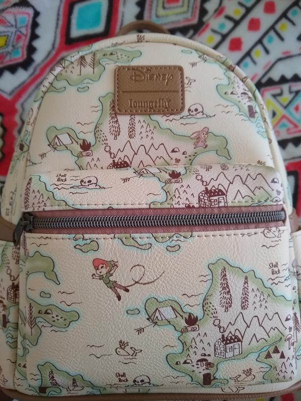 Loungefly Disney Peter Pan Never Land Map Mini Backpack 