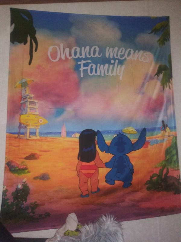 Stitch Ohana Lilo And Stitch Tapestry sold by Kellina Standardized, SKU  24492509