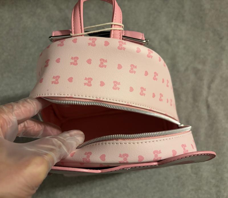 Loungefly Hello Kitty & Mimmy White Teddy Bear Mini Backpack  display picture 2