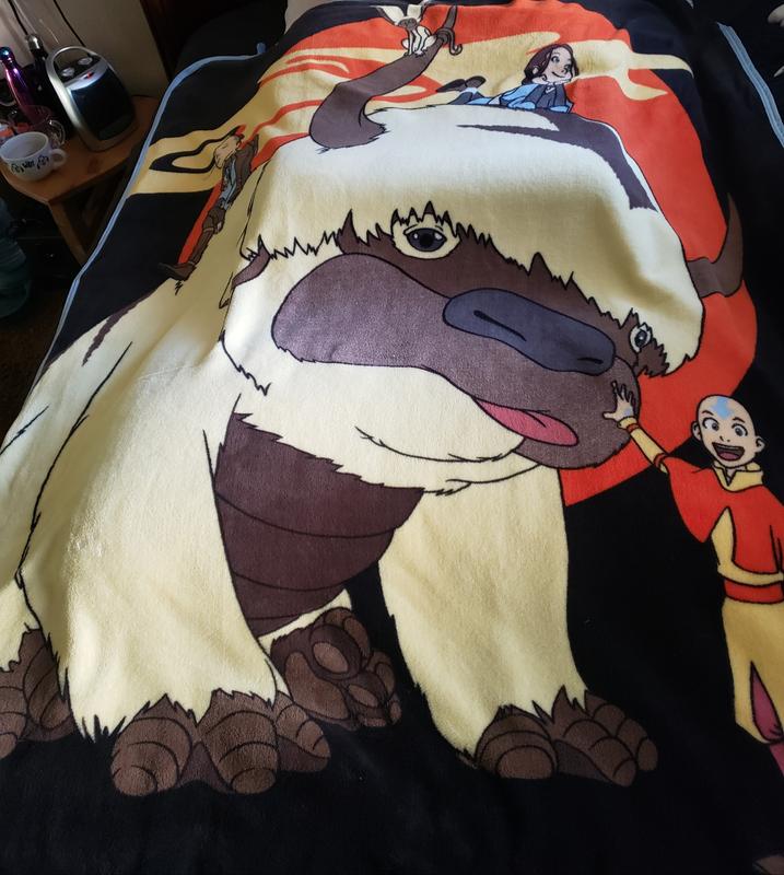 Avatar The Last Airbender Appa Friends Throw Blanket Hot Topic