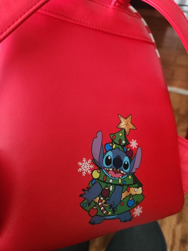 Loungefly Disney Stitch Christmas Tree Figural Mini Backpack  display picture 3