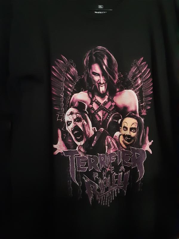 WWE Rhea Ripley X Terrfier Trio T-Shirt | Hot Topic