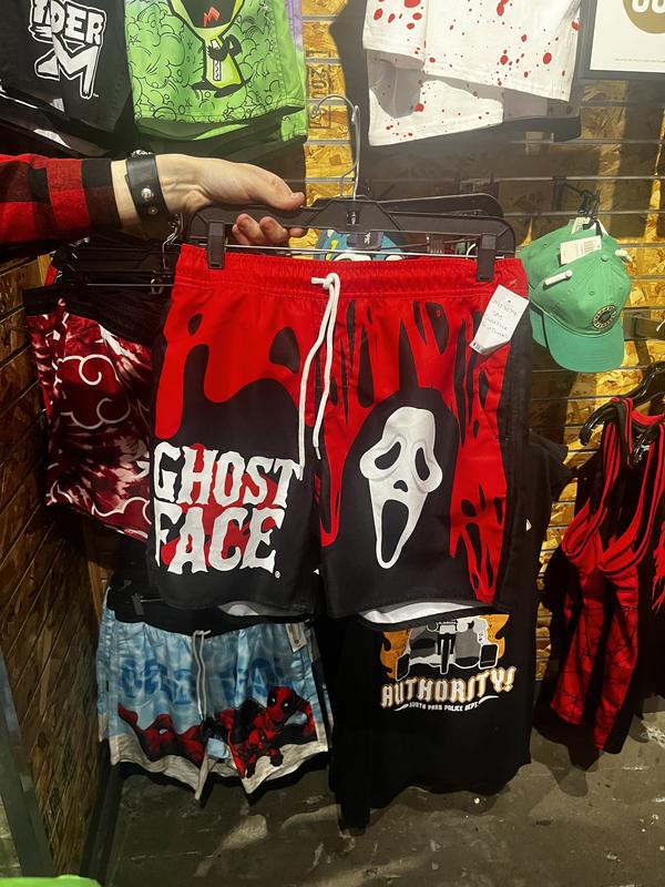 Scream Ghost Face Drippy Swim Trunks | Hot Topic
