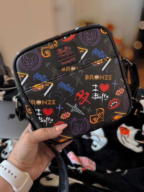 Loungefly Buffy The Vampire Slayer Icons Crossbody Bag Loungefly Buffy The Vampire Slayer Icons Crossbody Bag | Hot  main image 3