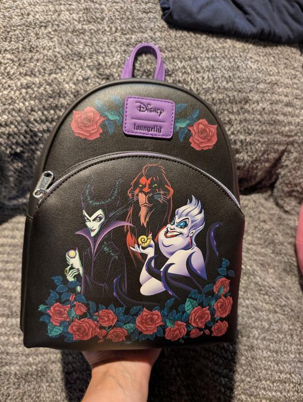 Loungefly Disney Villains Trio Roses Mini Backpack | Hot Topic display picture 3
