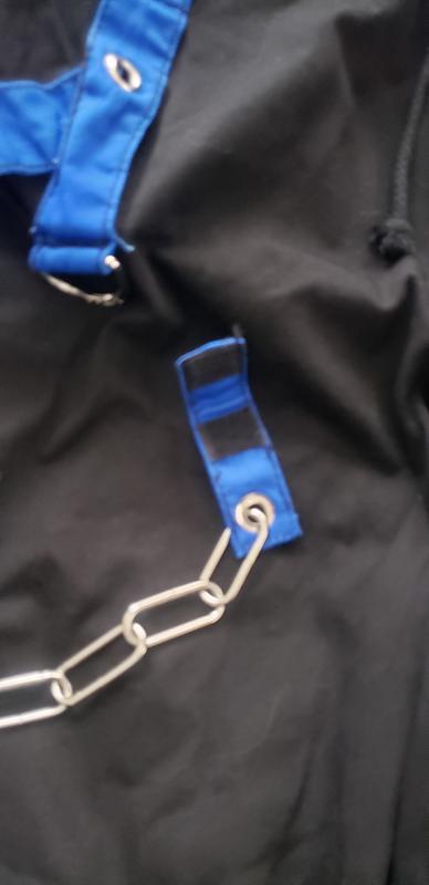 Tripp Black & Blue Chain Zip-Off Pants