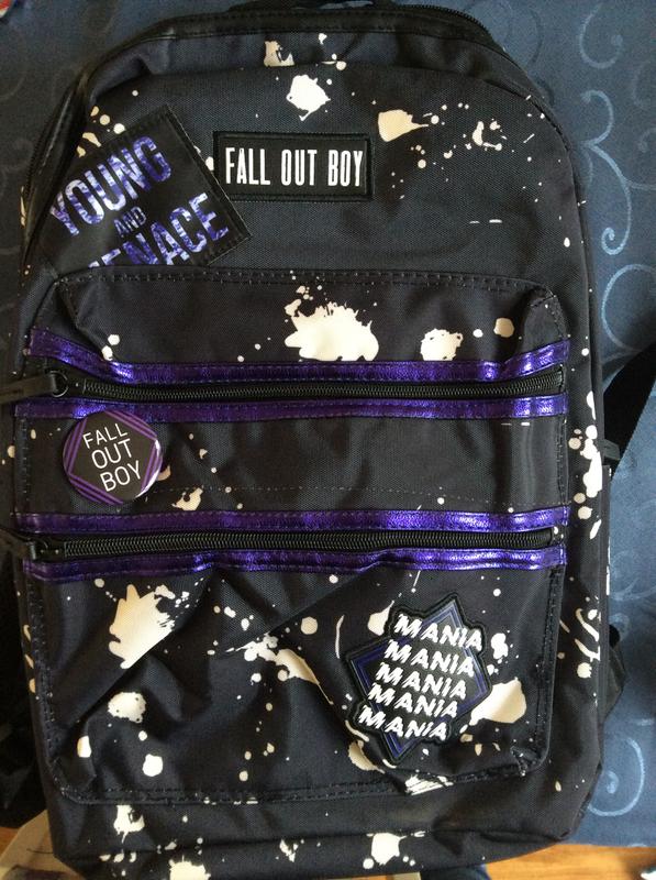 Fall Out Boy Paint Splatter Backpack Hot Topic