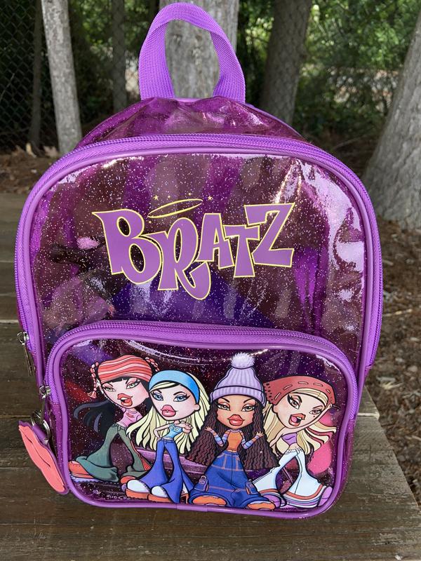 Bratz Characters Pink Glitter Clear Mini Backpack