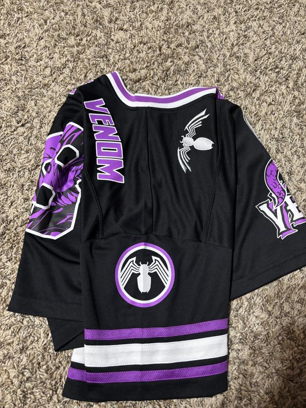 Marvel Venom Crop Girls Football Jersey | Hot Topic
