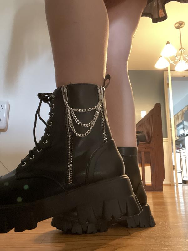 Hot topic combat on sale boots