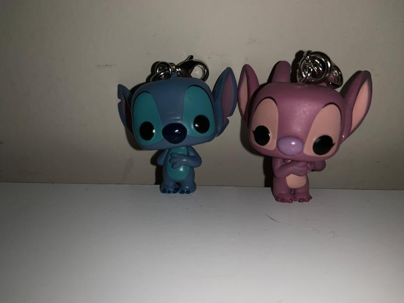 Newest FUNKO POP Pocket Keychain Movies&TV Disney Stitch&Angel 2