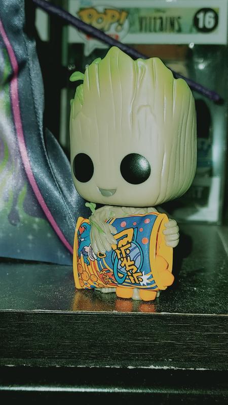 Boneco Funko Pop Groot Cheese Puffs 1196 I Am Groot Marvel