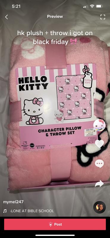 Hello Kitty Plush Throw Blanket Set Hot Topic