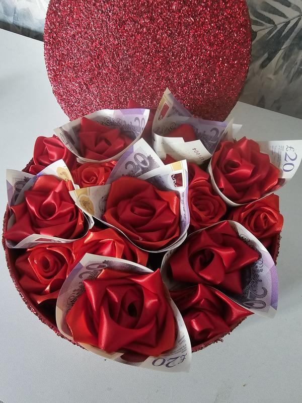M*N様 Flower ribbon tops Red Red Satin Ribbon 50mm x 4m | Hobbycraft
