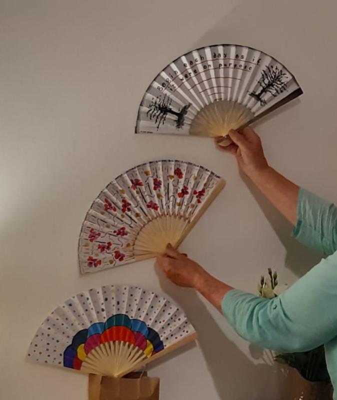 Blank Paper Fans 3 Pack