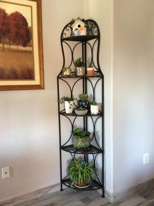 Antique Bronze Scroll Five-Tiered Corner Rack | Hobby Lobby | 536979